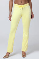 OG Big Bling Velour Track Pants Yellow Iris - Unmatched Kicks - Juicy Couture