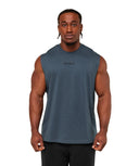 Olde English Tank oversized fit GS Stealth Blue - Unmatched Kicks - GYMSHARK