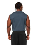 Olde English Tank oversized fit GS Stealth Blue - Unmatched Kicks - GYMSHARK