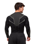 Onyx 5.0 Seamless Long Sleeve T-Shirt muscle fit Black/Light Grey - Unmatched Kicks - GYMSHARK
