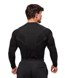 Onyx 5.0 Seamless Long Sleeve T-Shirt muscle fit Black/Onyx Grey - Unmatched Kicks - GYMSHARK