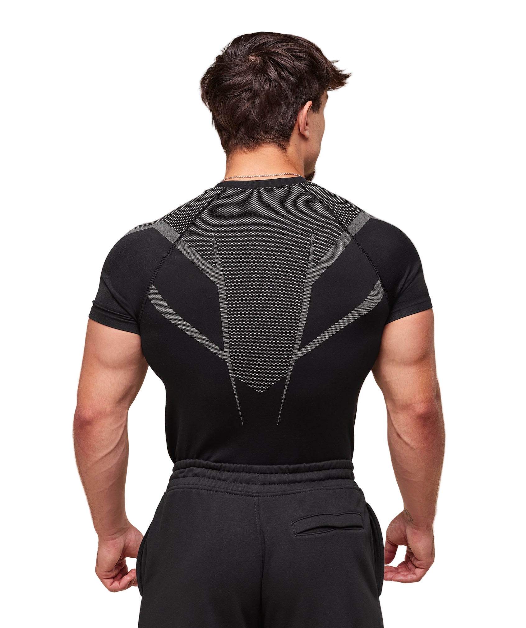 Onyx 5.0 Seamless T-Shirt compression fit Black/Light Grey