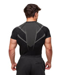Onyx 5.0 Seamless T-Shirt compression fit Black/Light Grey - Unmatched Kicks - GYMSHARK
