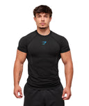 Onyx 5.0 Seamless T-Shirt muscle fit Black/Onyx Grey - Unmatched Kicks - GYMSHARK