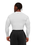 Outline Graphic Long Sleeve Baselayer compression fit White - Unmatched Kicks - GYMSHARK