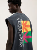 Palm Leaf Distressed Tank - Unmatched Kicks - GYMSHARK