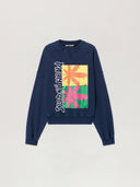 Palm Leaf Reglan Loose Sweatshirt - Unmatched Kicks - Palm Angeles