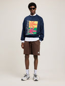 Palm Leaf Reglan Loose Sweatshirt - Unmatched Kicks - Palm Angeles