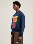 Palm Leaf Reglan Loose Sweatshirt - Unmatched Kicks - Palm Angeles