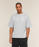 Performance T-Shirt boxy fit Light Grey Core Marl - Unmatched Kicks-GYMSHARK