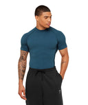 Physique T-Shirt muscle fit GS Stealth Blue/GS Deep Petrol Blue - Unmatched Kicks - GYMSHARK