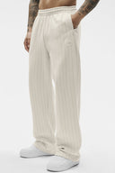 Pinstripe Straight Leg Sweatpant - Bone Pinstripe - Unmatched Kicks - ALO
