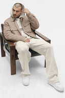 Pinstripe Straight Leg Sweatpant - Bone Pinstripe - Unmatched Kicks - ALO
