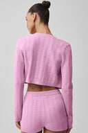 Pointelle Sweater Be Mine Cardigan - Candy Heart Pink - Unmatched Kicks - ALO