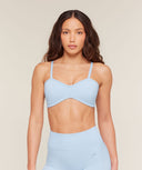 Poise Light Support Seamless Sports Bra light support Chilled Blue - Unmatched Kicks - GYMSHARK