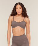 Poise Light Support Seamless Sports Bra light support Cool Brown - Unmatched Kicks - GYMSHARK