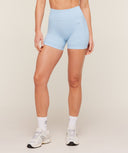 Poise Seamless Shorts Chilled Blue - Unmatched Kicks - GYMSHARK