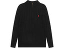 Polo Ralph Lauren Cable Knit Sweater Black - Unmatched Kicks - ralph lauren