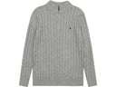 Polo Ralph Lauren Cable Knit Sweater Blue Grey - Unmatched Kicks - ralph lauren