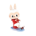 Pop Mart Labubu The Monsters Coca - Cola Series Look What I Found Figure - Unmatched Kicks - 