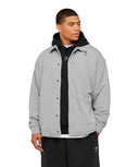 Power Coach Jacket oversized fit Smokey Grey - Unmatched Kicks - GYMSHARK