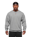 Power Crew oversized fit Charcoal Core Marl - Unmatched Kicks - GYMSHARK