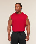 Power Cut Off Tank oversized fit Conditioning Red - Unmatched Kicks - GYMSHARK