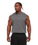 Power Cut Off Tank oversized fit Dark Grey - Unmatched Kicks - GYMSHARK