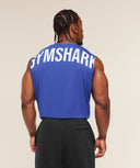Power Cut Off Tank oversized fit Force Blue - Unmatched Kicks - GYMSHARK