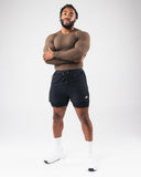 Power Long Sleeve - Carob - Unmatched Kicks - Alphalete