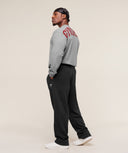 Power Long Sleeve T-Shirt oversized fit Charcoal Core Marl - Unmatched Kicks-GYMSHARK