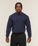 Power Long Sleeve T-Shirt oversized fit Heavy Blue/Shadow Blue - Unmatched Kicks-GYMSHARK