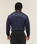 Power Long Sleeve T-Shirt oversized fit Heavy Blue/Shadow Blue - Unmatched Kicks-GYMSHARK
