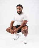 Power Short Sleeve - Bone - Unmatched Kicks - Alphalete