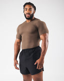 Power Short Sleeve - Carob - Unmatched Kicks - Alphalete