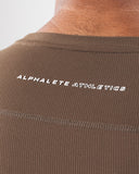 Power Short Sleeve - Carob - Unmatched Kicks - Alphalete