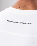 Power Short Sleeve - White - Unmatched Kicks - Alphalete