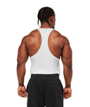 Power Stringer oversized fit GS White/GS Brand Blue - Unmatched Kicks - GYMSHARK