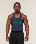 Power Stringer oversized fit Heavy Blue/Track Green - Unmatched Kicks-GYMSHARK