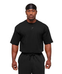 Power T-Shirt oversized fit Black/Asphalt Grey - Unmatched Kicks - GYMSHARK