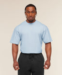 Power T-Shirt oversized fit Chilled Blue - Unmatched Kicks - GYMSHARK
