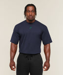 Power T-Shirt oversized fit Heavy Blue/Track Green - Unmatched Kicks-GYMSHARK