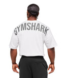Power T-Shirt oversized fit White - Unmatched Kicks - GYMSHARK