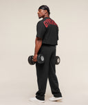 Power TShirt Black/Conditioning Red - Unmatched Kicks - GYMSHARK