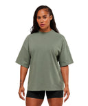 Power Washed Oversized T-Shirt oversized fit Deep Petrol Blue/Acid Wash Small Ball - Unmatched Kicks - GYMSHARK