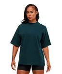 Power Washed Oversized T-Shirt oversized fit Deep Petrol Blue/Acid Wash Small Ball - Unmatched Kicks - GYMSHARK