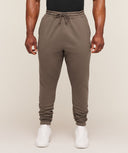 Power Wordmark Joggers oversized fit Soft Brown - Unmatched Kicks - GYMSHARK