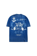 Powerhouse of the Cherub Unisex Premium Oversized Tee in Darc Cobalt Drift Wash - Unmatched Kicks - darc sport
