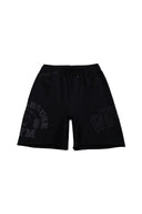 Powerhouse of the Wolves Grunge Brock Sweat Shorts in Black - Unmatched Kicks - darc sport