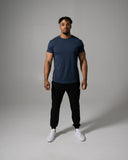 Precision Tee - Muted Blue - Unmatched Kicks - Alphalete